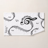 Klimaatset G Clef Bath Bad Handdoek (Handdoek)