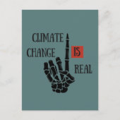 Klimaatuitdaging is echt milieubewustzijn briefkaart (Voorkant)