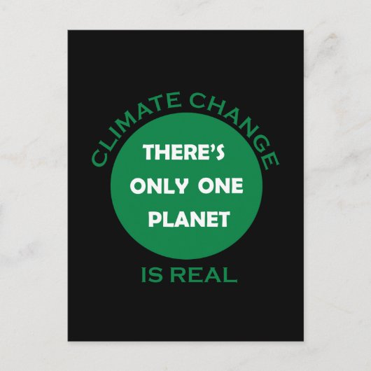 Klimaatuitdaging is echt milieubewustzijn feestdagenkaart (Voorkant)