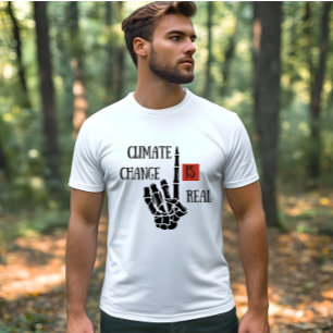 Klimaatuitdaging is echt milieubewustzijn t-shirt