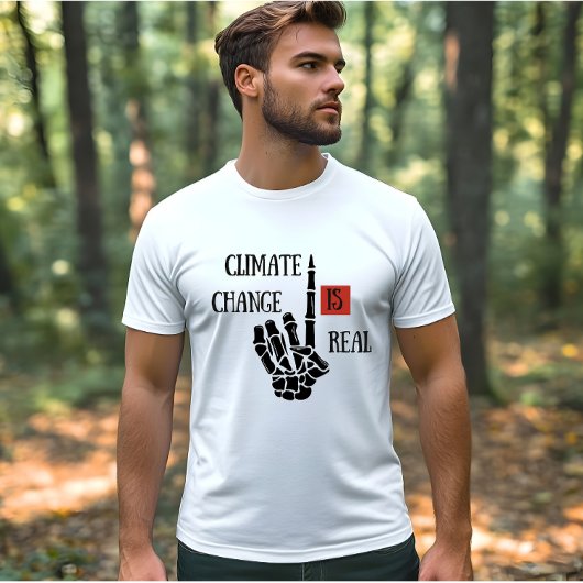 Klimaatuitdaging is echt milieubewustzijn t-shirt