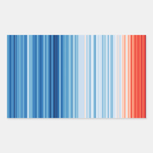 Klimaatverandering bij opwarming van de aarde rechthoekige sticker