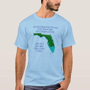 Klimaatverandering - blauw t-shirt