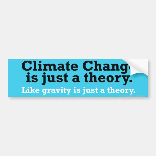 Klimaatverandering Bumpersticker (Voorkant)