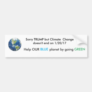 Klimaatverandering Bumpersticker