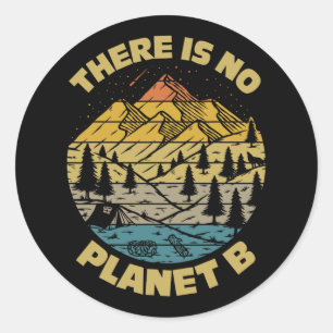 Klimaatverandering Er is geen planeet B Dag Envi Ronde Sticker