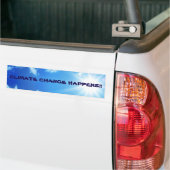 "Klimaatverandering gebeurt" Bumpersticker Sunny S (Op Truck)