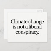Klimaatverandering geen Briefkaart van liberale sa (Voorkant / Achterkant)