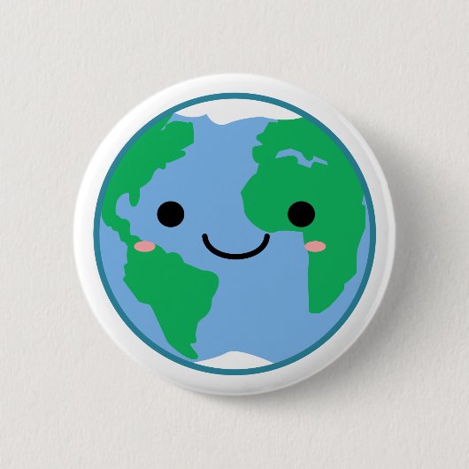 Klimaatverandering in de omgeving van de aarde ronde button 5,7 cm (Voorkant)