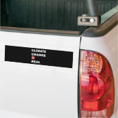 klimaatverandering is echt bumpersticker (Op Truck)