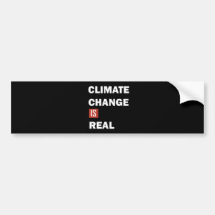 klimaatverandering is echt bumpersticker