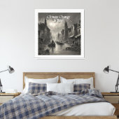 Klimaatverandering is echt canvas afdruk (Insitu (Slaapkamer))