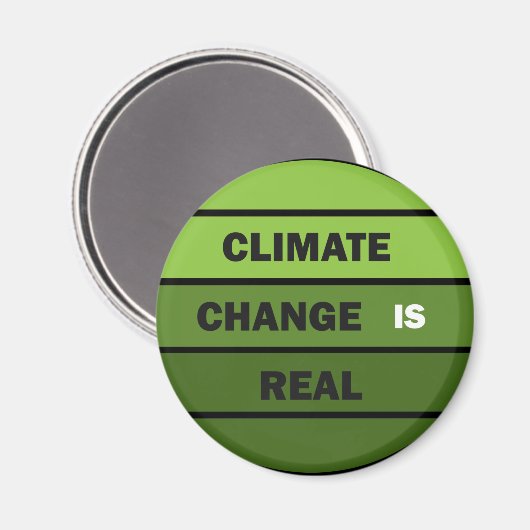 Klimaatverandering is echt milieubewustzijn magneet (Voorkant / Achterkant)