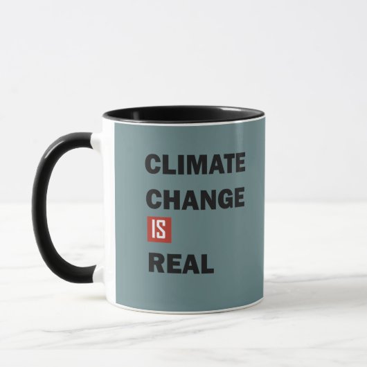 Klimaatverandering is echt milieubewustzijn mok (Links)