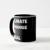 Klimaatverandering is echt milieubewustzijn mok (Voorkant links)