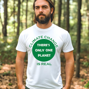 Klimaatverandering is echt milieubewustzijn t-shirt