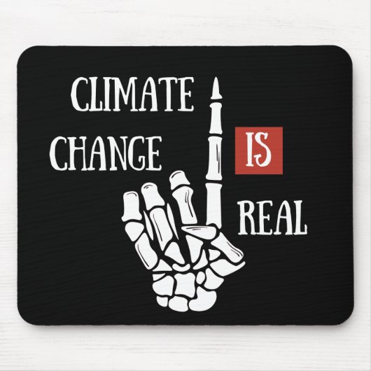 klimaatverandering is echt muismat (Voorkant)