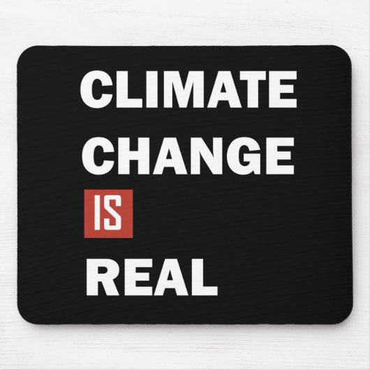 klimaatverandering is echt muismat (Voorkant)