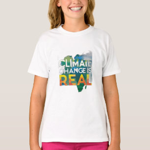 Klimaatverandering is echt t-shirt