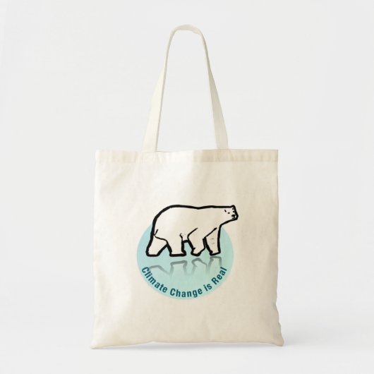 Klimaatverandering is echt tote bag (Voorkant)