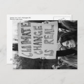 Klimaatverandering is een echt Briefkaart (Voorkant / Achterkant)