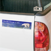 Klimaatverandering is een echte Bumpersticker (Op Truck)