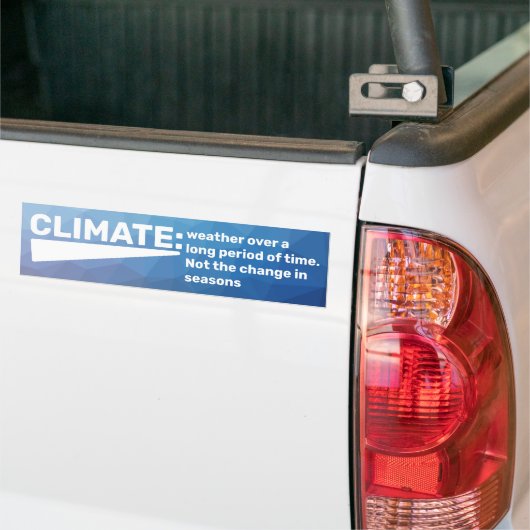 Klimaatverandering is een echte klimaatdefinitie bumpersticker (Op Truck)