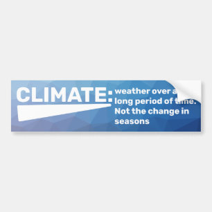 Klimaatverandering is een echte klimaatdefinitie bumpersticker