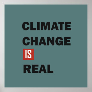 klimaatverandering is een echte noodsituatie poster
