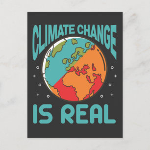 Klimaatverandering is een echte redding van de pla briefkaart