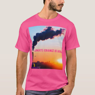 Klimaatverandering is een echte redding van planee t-shirt