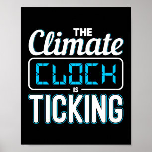 Klimaatverandering is het toneel van klimaatverand poster