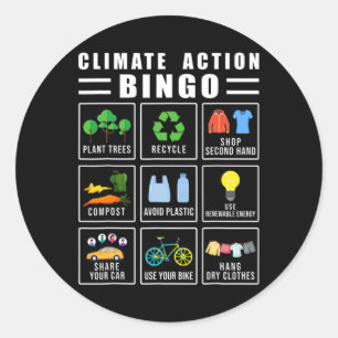Klimaatverandering: klimaatverandering ronde sticker
