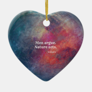 Klimaatverandering: "Mannen schurk - Natuur wetten Keramisch Ornament