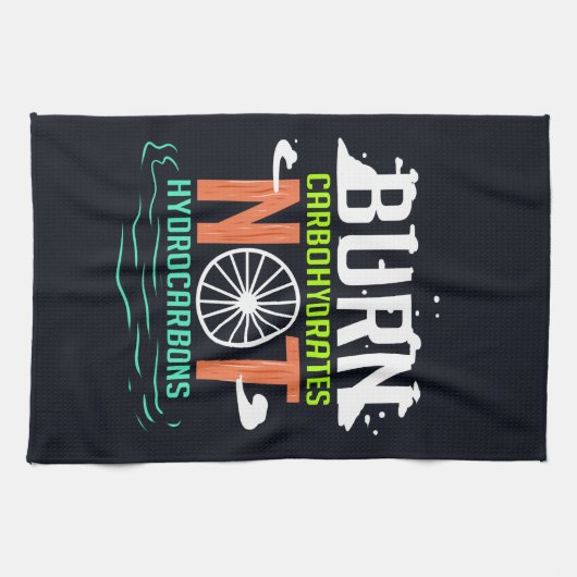 Klimaatverandering Verbrand koolhydraten Niet Kool Theedoek (Horizontaal)