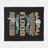 Klimaatverandering Wereldwijde opwarming Overvloed Fleece Deken (Voorkant (Horizontaal))