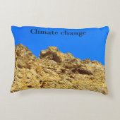 Klimaatverandering zorgt voor het milieu accent kussen (Achterkant)