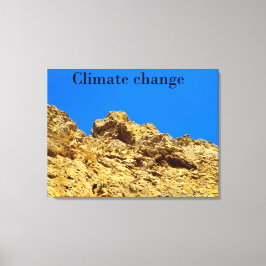 Klimaatverandering zorgt voor het milieu canvas afdruk