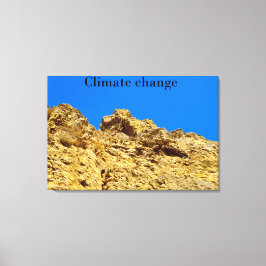 Klimaatverandering zorgt voor het milieu canvas afdruk