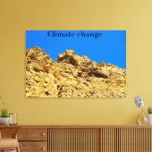 Klimaatverandering zorgt voor het milieu canvas afdruk (Insitu (Woonkamer))