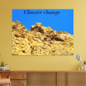 Klimaatverandering zorgt voor het milieu canvas afdruk (Insitu (Woonkamer))
