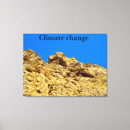 Klimaatverandering zorgt voor het milieu canvas afdruk