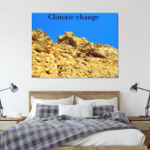 Klimaatverandering zorgt voor het milieu canvas afdruk (Insitu (Slaapkamer))