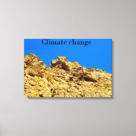 Klimaatverandering zorgt voor het milieu canvas afdruk