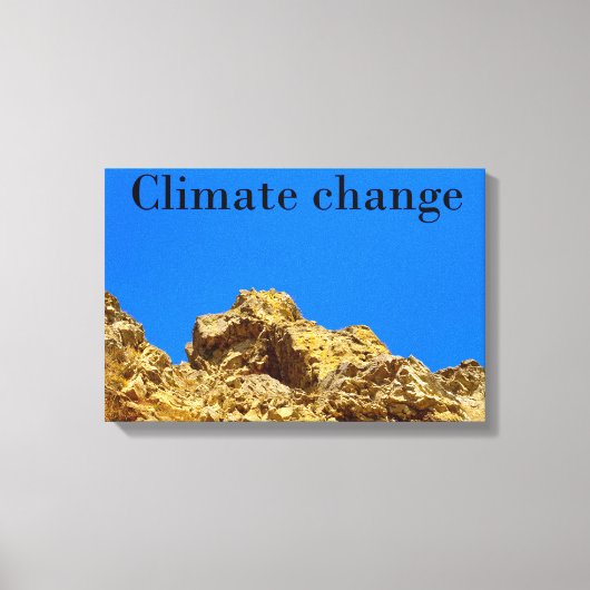 Klimaatverandering zorgt voor het milieu canvas afdruk (Voorkant)