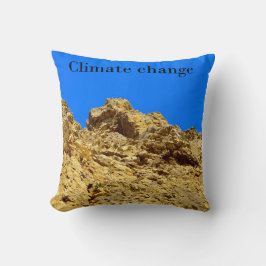 Klimaatverandering zorgt voor het milieu kussen