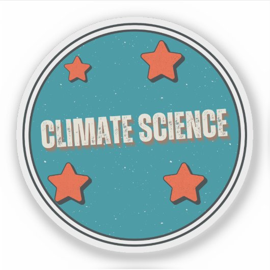 Klimaatwetenschap Sticker (Voorkant)