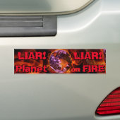 Klimaatwijzigingsdenkers liegen en weten dat bumpersticker (Op auto)