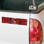 Klimaatwijzigingsdenkers liegen en weten dat bumpersticker (Op Truck)