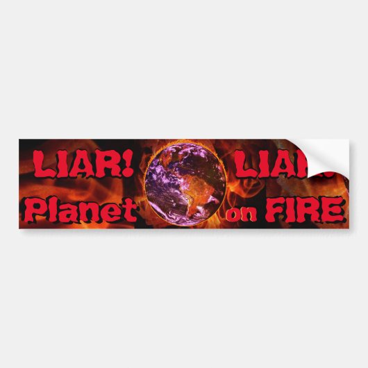 Klimaatwijzigingsdenkers liegen en weten dat bumpersticker (Voorkant)